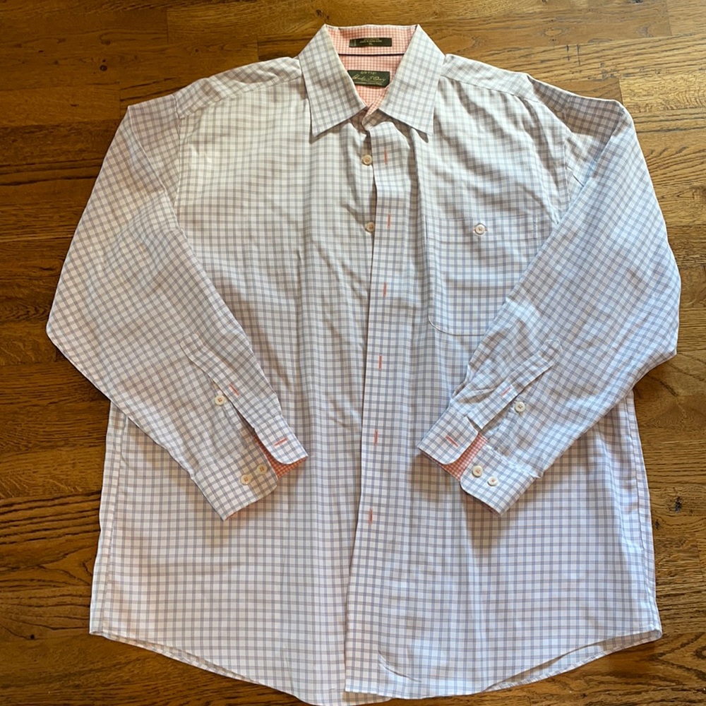 Orvis XL LS Multi Colored - Blue Salmon and White